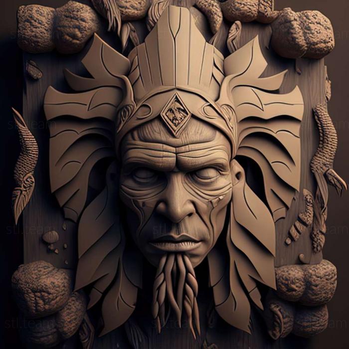 3D model Shaman Shadows of the LaImmortal game (STL)
